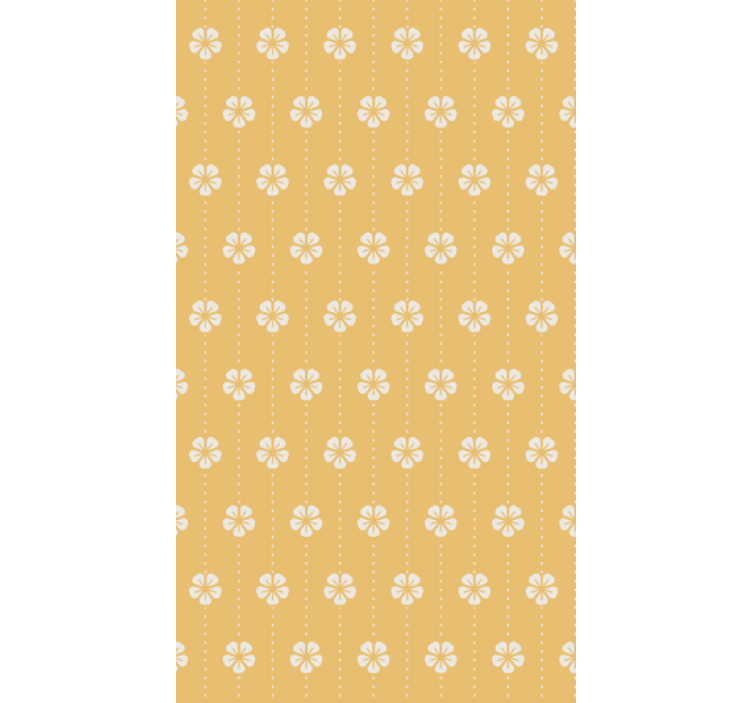 Living room wallpaper elegant floral design - TenStickers