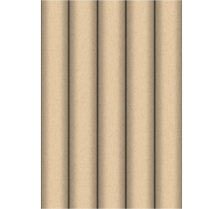 Living room wallpaper in brown tube minimalist pattern - TenStickers