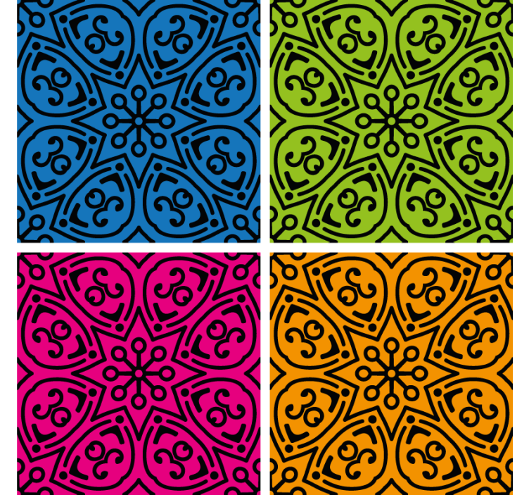 Tile wallpaper mandala designs - TenStickers
