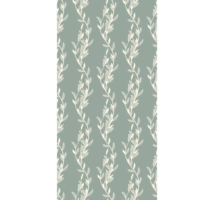 Tree wallpaper provencal style small leaves on twigs - TenStickers