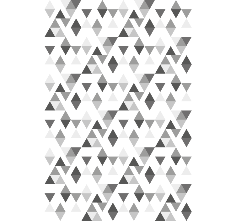 Modern wallpaper grey triangle pattern - TenStickers