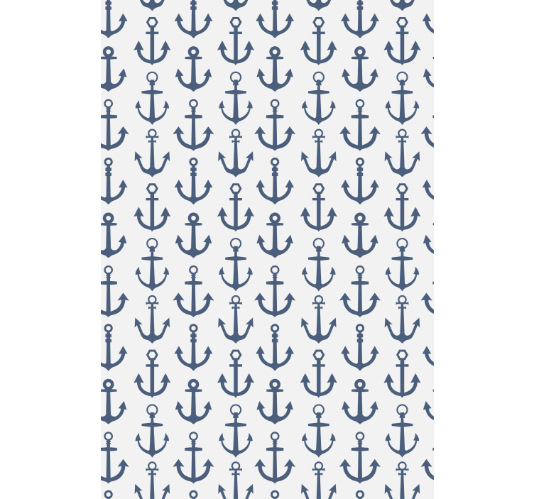 Modern wallpaper hampton style anchor design - TenStickers