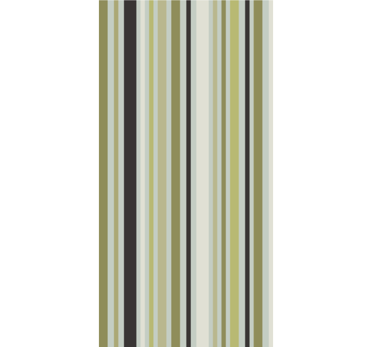 Modern wallpaper shades of green lines geometric pattern - TenStickers
