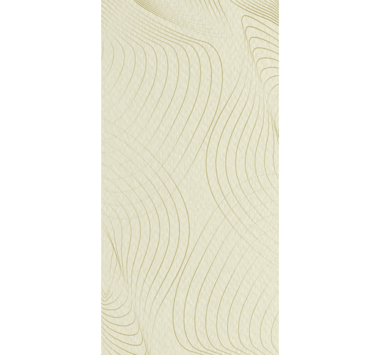 Modern wallpaper curved japandi design - TenStickers