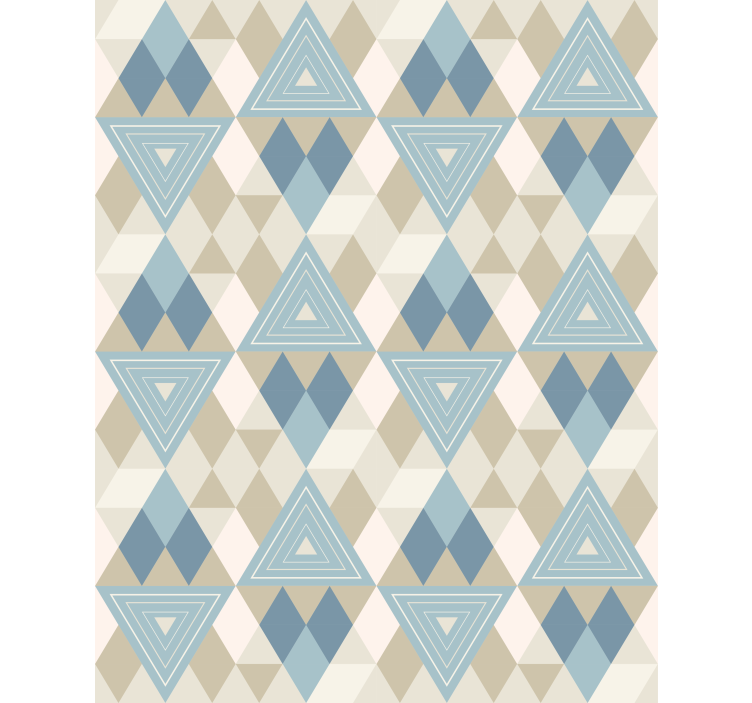 Modern wallpaper with geometric triangles design - TenStickers