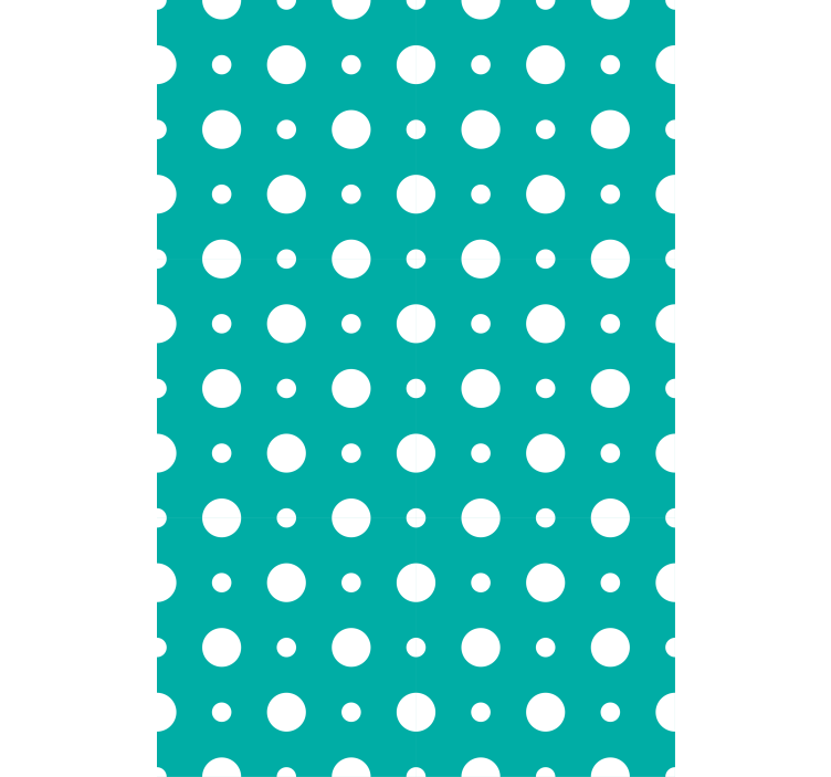 Modern wallpaper in blue polka dot motif - TenStickers