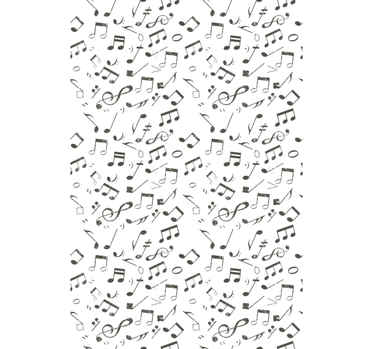Kids wallpaper musical notes flowing design - TenStickers