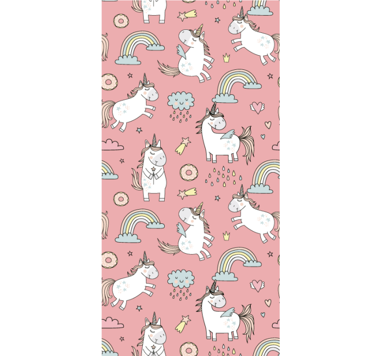 Kids wallpaper magical unicorn delight - TenStickers