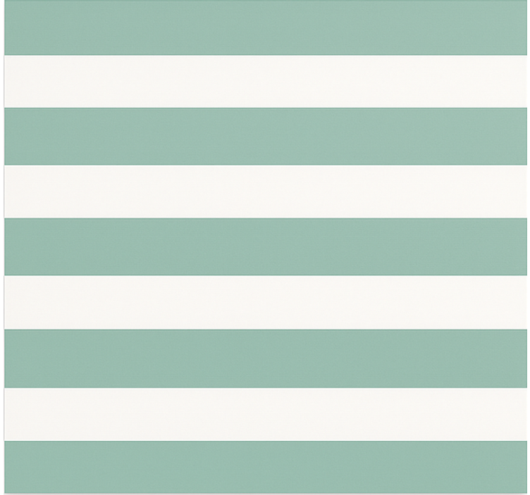 Teal green striped dining room wallpaper - TenStickers