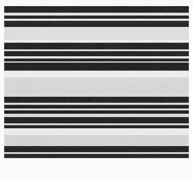 Bathroom wallpaper black and white stripes - TenStickers