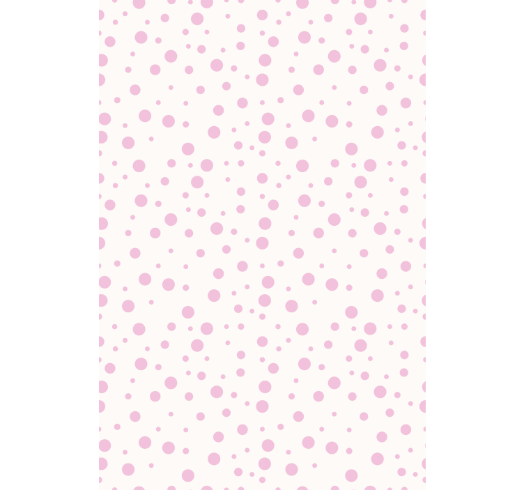 Teenager wallpaper pink dotted patterns - TenStickers