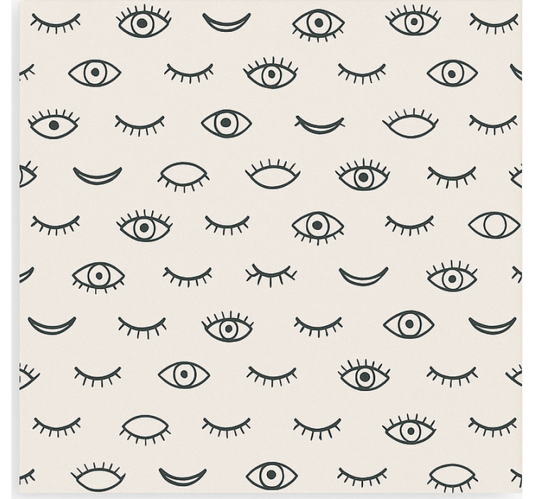 Teenager wallpaper eyelash eye design - TenStickers
