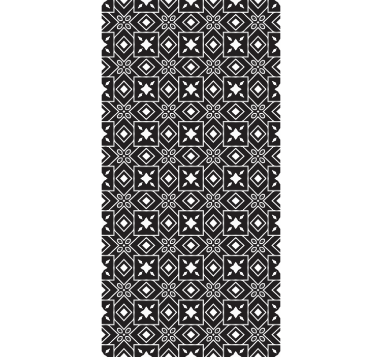 Kitchen wallpaper in black and white style - TenStickers