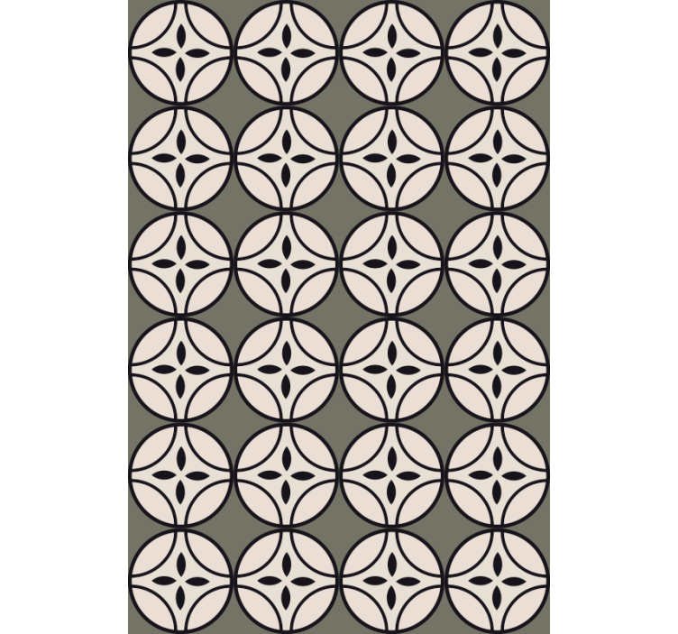 Kitchen wallpaper circular harmony - TenStickers