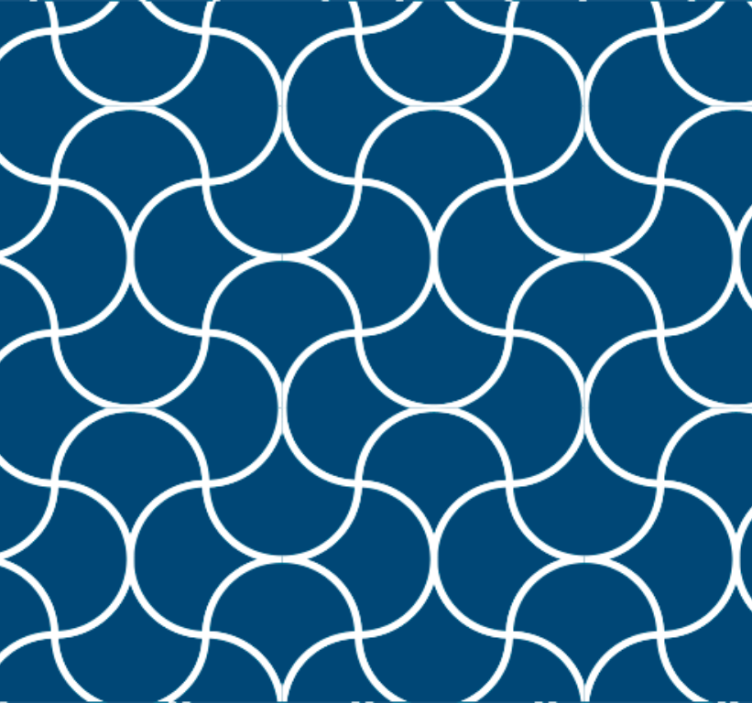Bathroom wallpaper geometric wave design - TenStickers