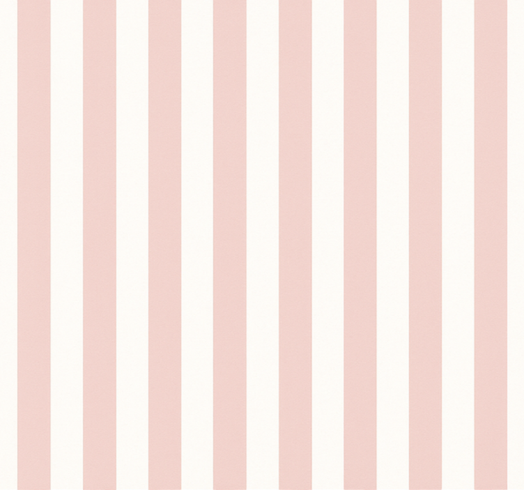 Living room wallpaper pink and white stripes - TenStickers