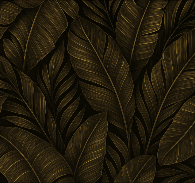 Living room wallpaper gold accent design - TenStickers