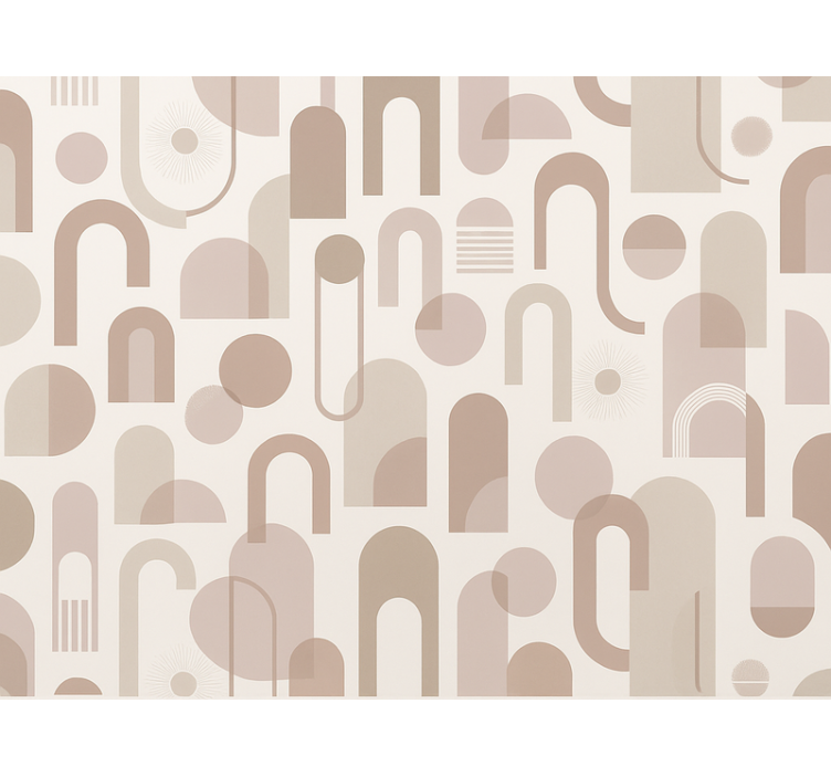 Master bedroom wallpaper in contemporary design - TenStickers