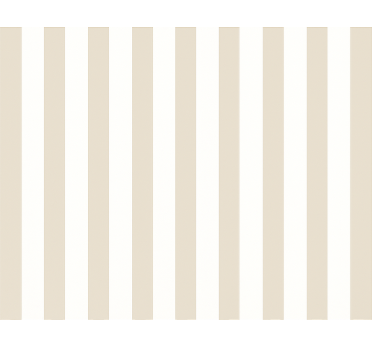 Living room wallpaper neutral vertical stripe pattern - TenStickers