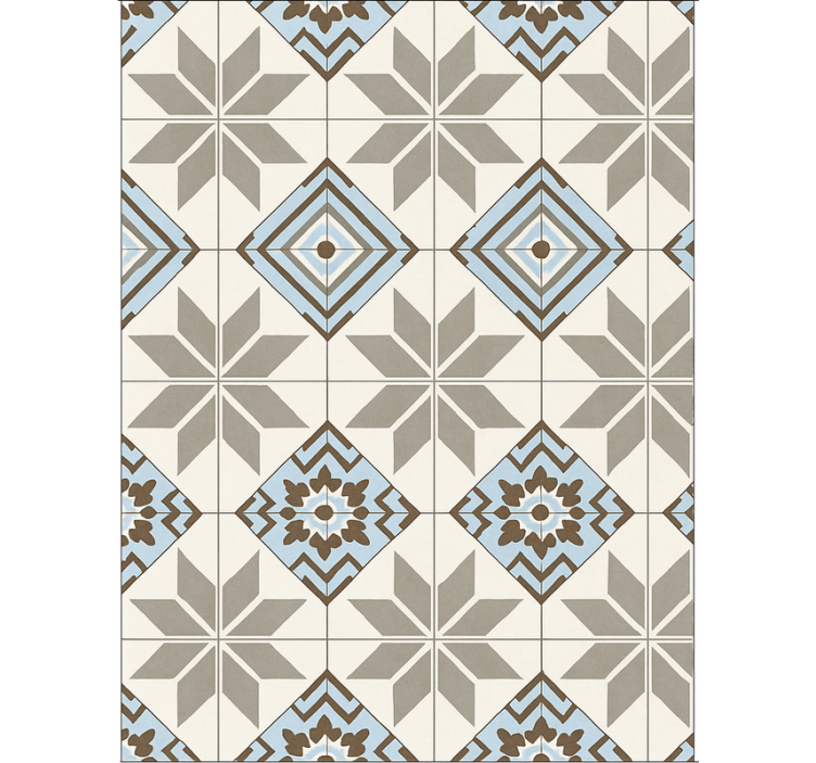 Tile wallpaper blue star tiles - TenStickers