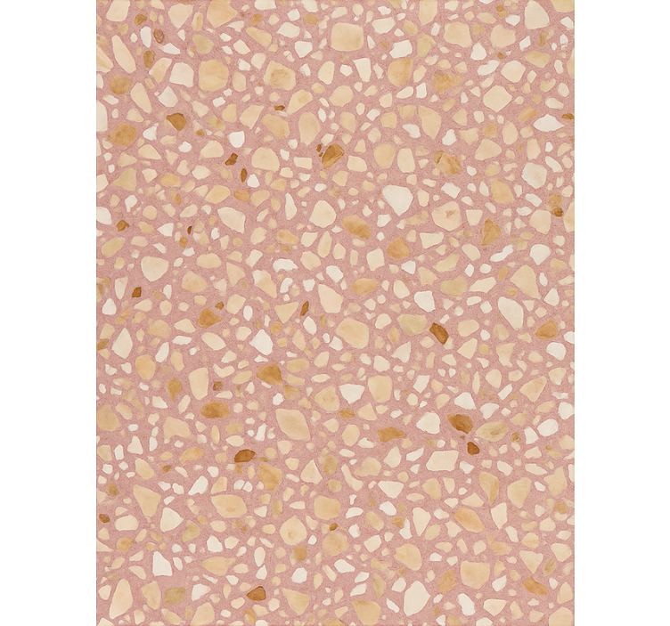 Stone wallpaper rose earth terrazzo - TenStickers