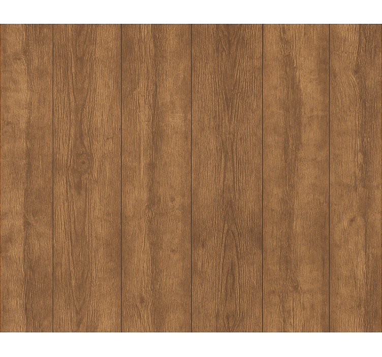 Wood wallpaper rustic walnut wood plank - TenStickers
