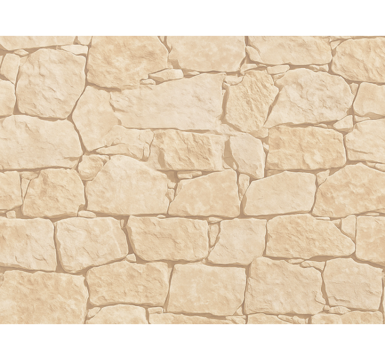 Living room wallpaper natural stone design - TenStickers