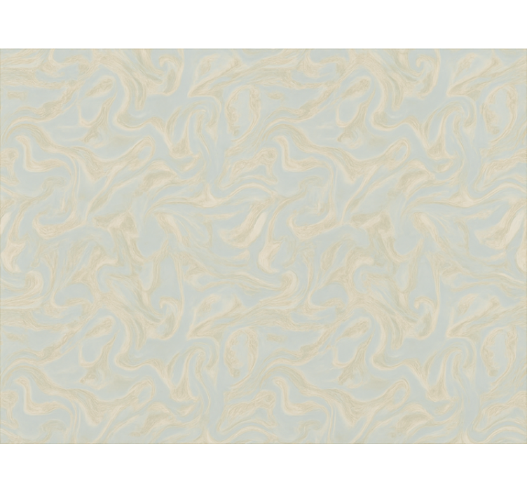 Living room wallpaper misty blue design - TenStickers