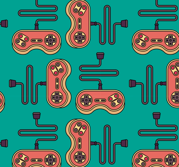 videogame controllers teenager wallpaper - TenStickers