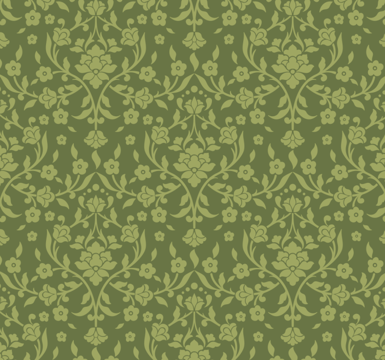Classic Wallpaper green English style - TenStickers