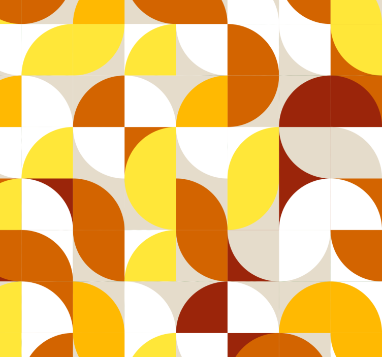 Abstract warm pattern geometric wallpaper - TenStickers