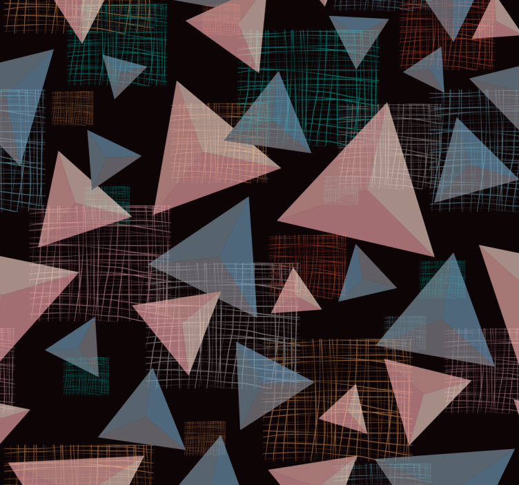 Triangles Modern Wallpaper - TenStickers