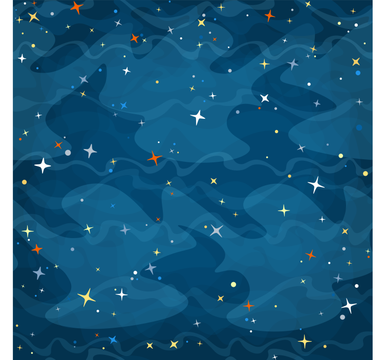 Starry night Star Wallpaper - TenStickers