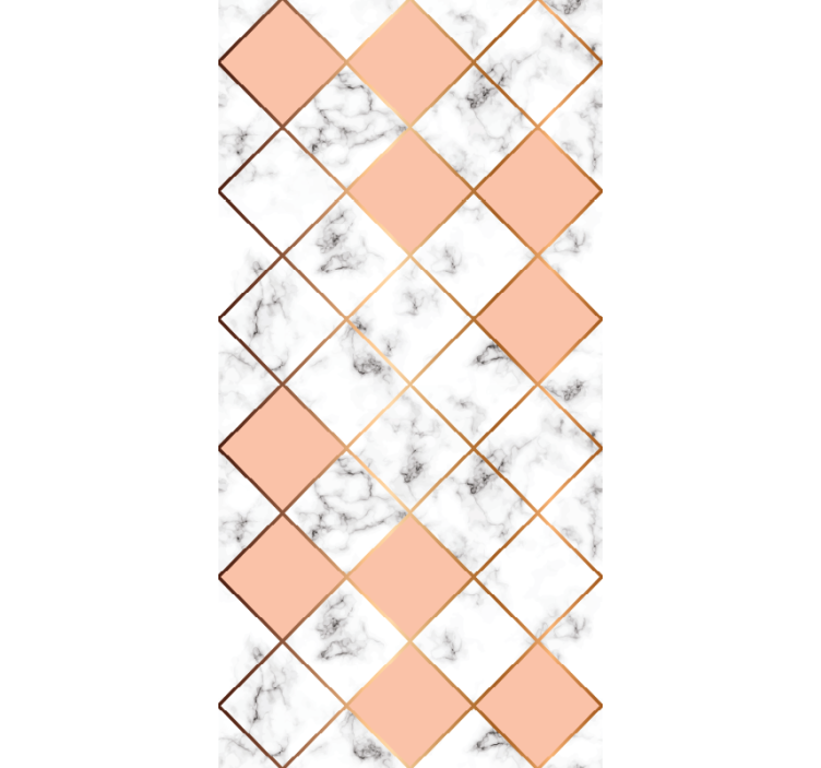 Geometric Tile Pattern ornamental wallpaper - TenStickers