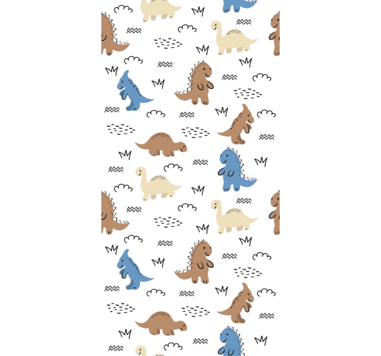 Dinosaur Patterns nursery wallpaper - TenStickers
