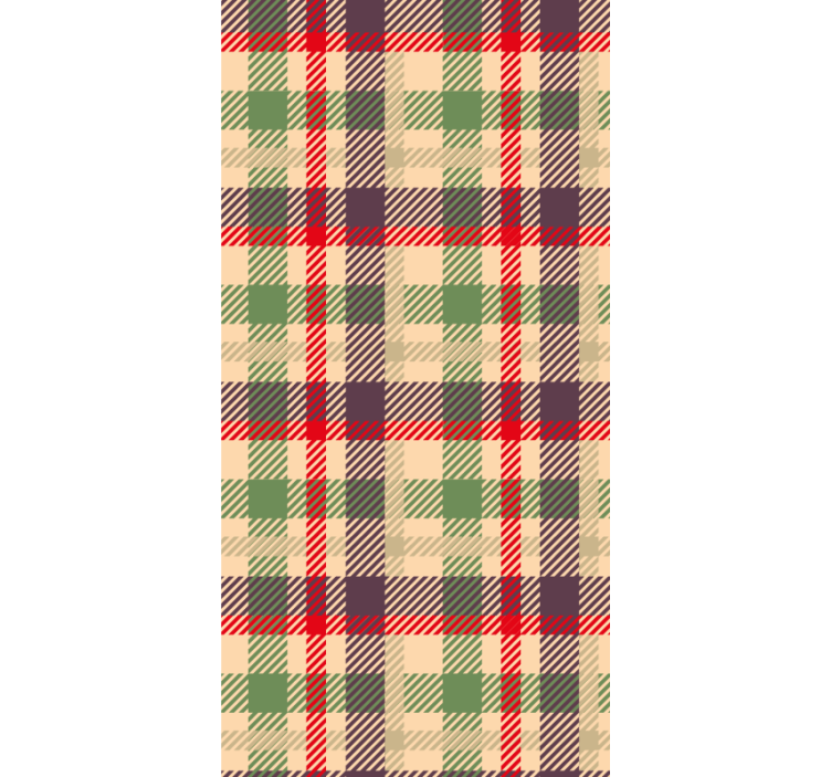 Tartan Plaid Pattern ornamental wallpaper - TenStickers