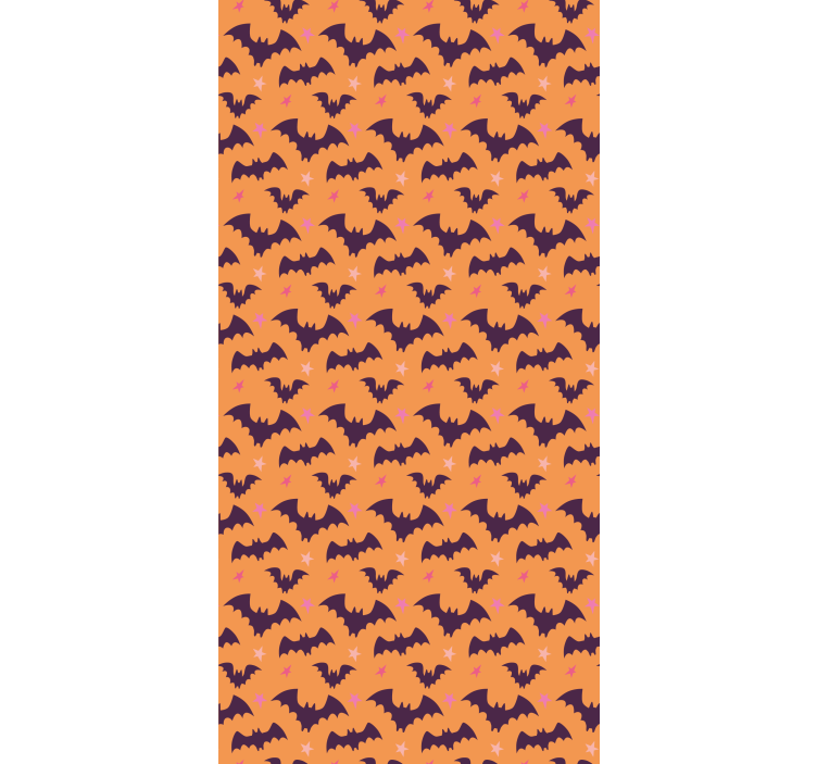 Bats Halloween scary Wallpaper - TenStickers
