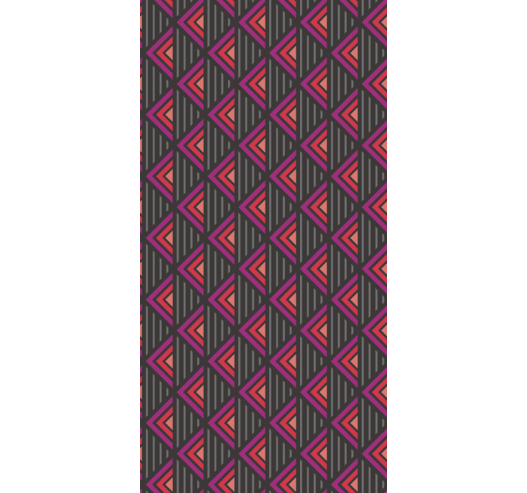 Triangular Grid living room wallpaper - TenStickers