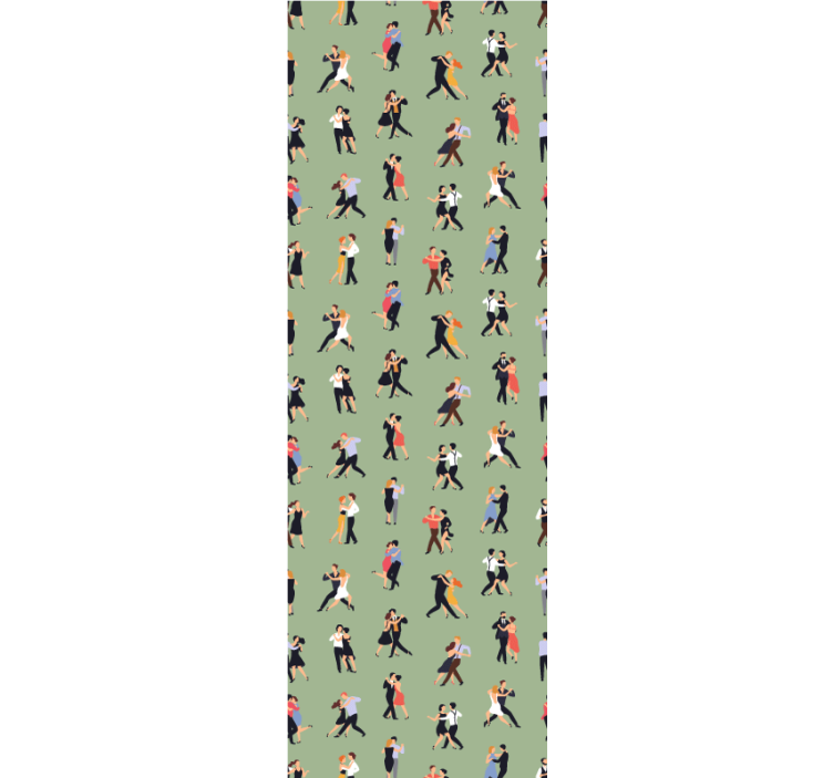 People dancing pattern Wallpaper - TenStickers