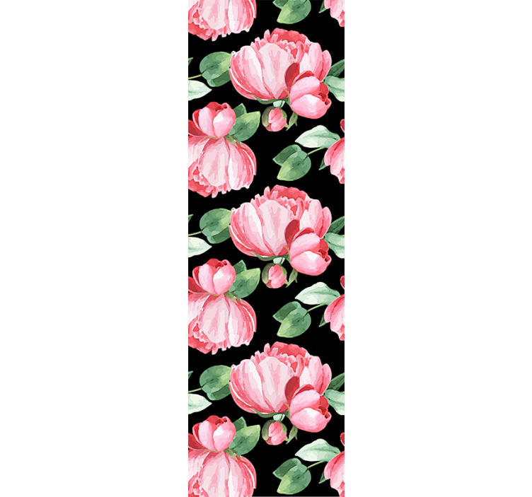 Blooming Peonies flower wallpaper - TenStickers