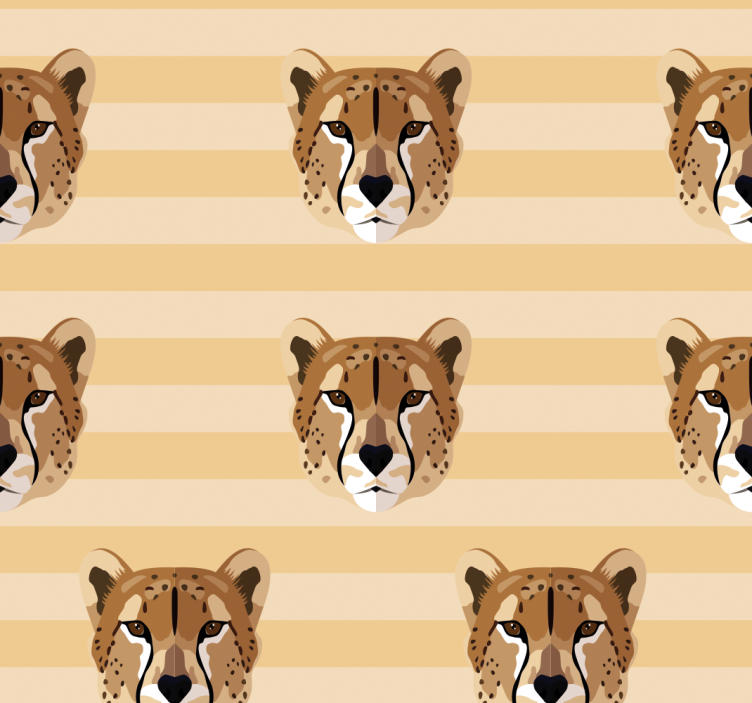 Leopard head Animal Wallpaper - TenStickers
