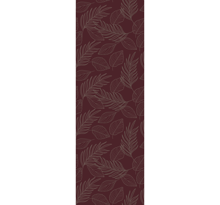 Botanical Leaf Design leaf wallpaper - TenStickers