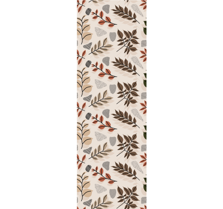 Botanical Leaf Motif leaf wallpaper - TenStickers
