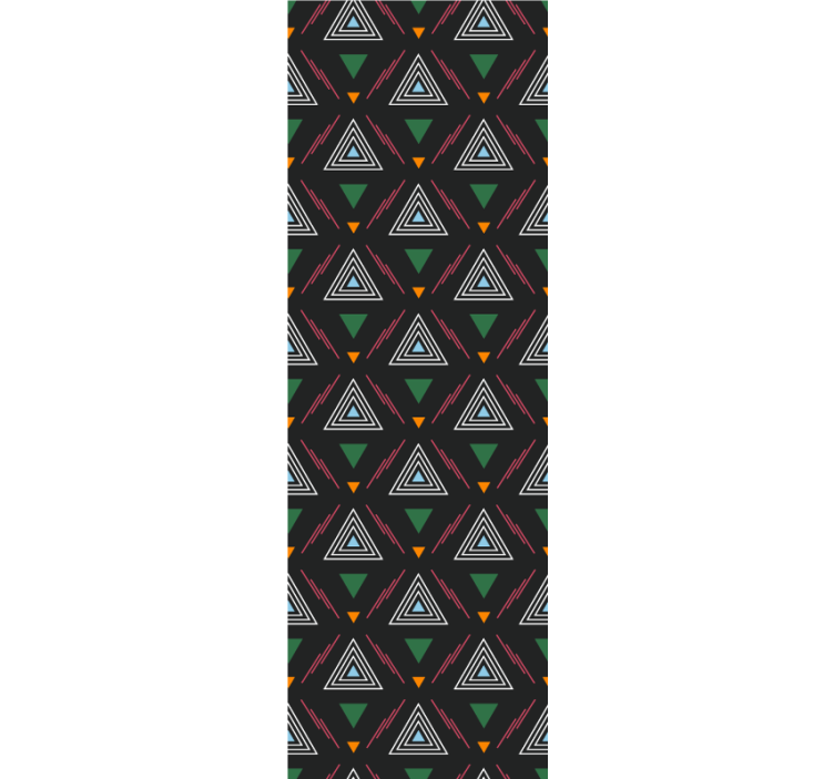 Geometric Triad Harmony geometric wallpaper - TenStickers
