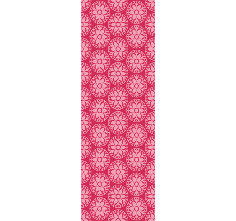 Pink Korean circles Spotty Wallpaper - TenStickers