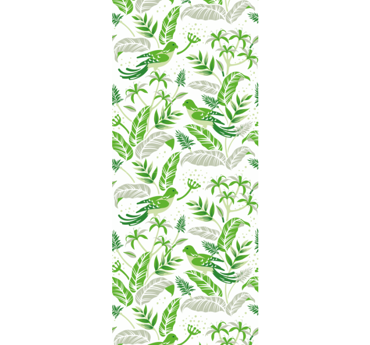 Botanical Motif leaf wallpaper - TenStickers