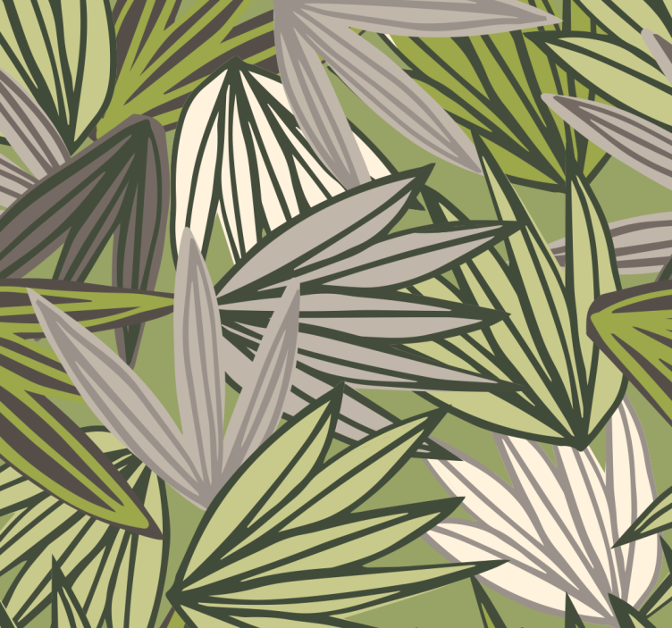 Wallpaper jungle with trees no fruit wallpaper - TenStickers