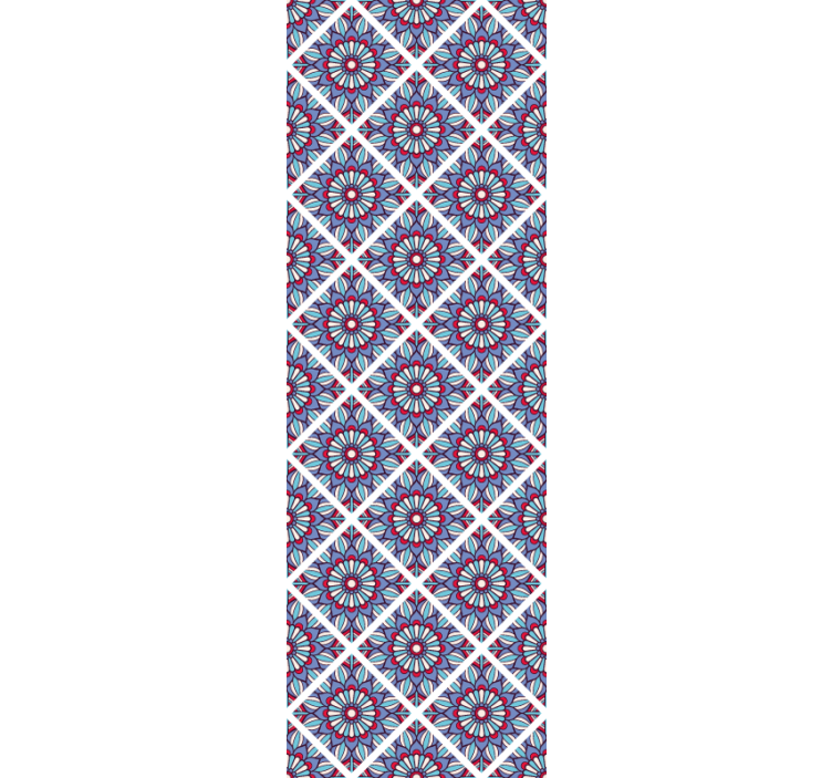 Mandala square pattern tile wallpaper - TenStickers