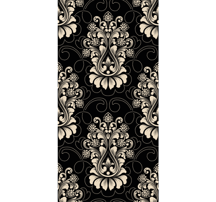 Baroque Scrollwork baroque wallpaper - TenStickers