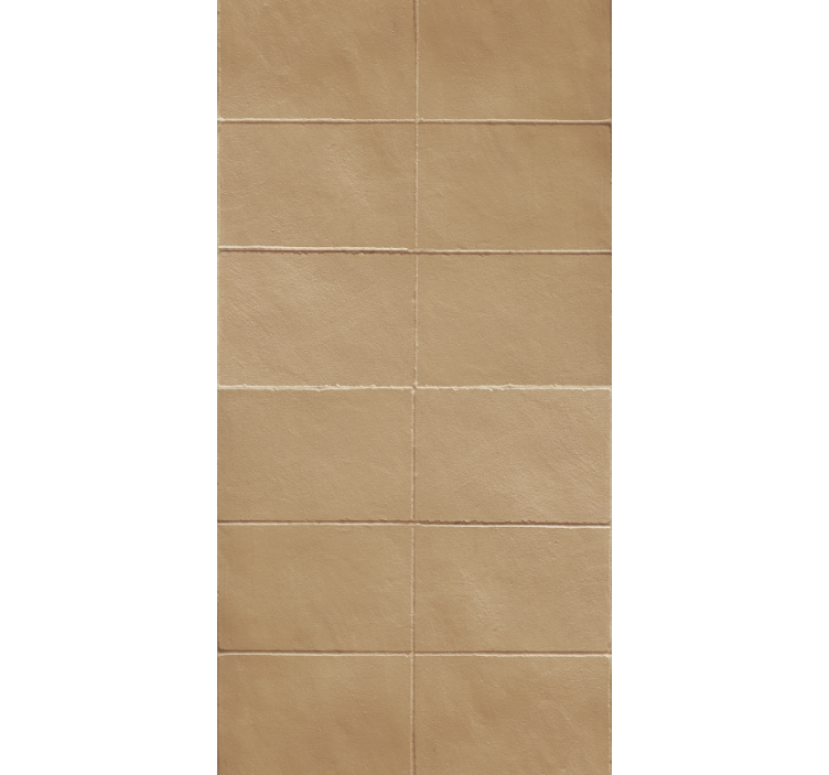 Smooth Tile Effect brick wallpaper - TenStickers